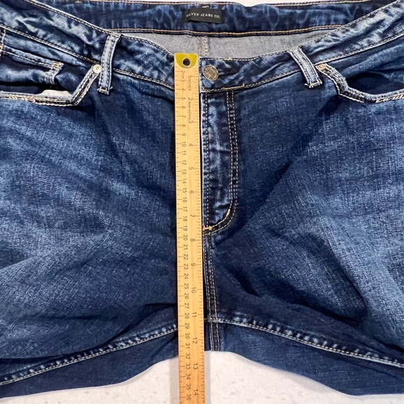 Silver Jeans Co Boyfriend Jeans Embroidered Back Pockets Women's Size 20 44x29 - Picture 4 of 14